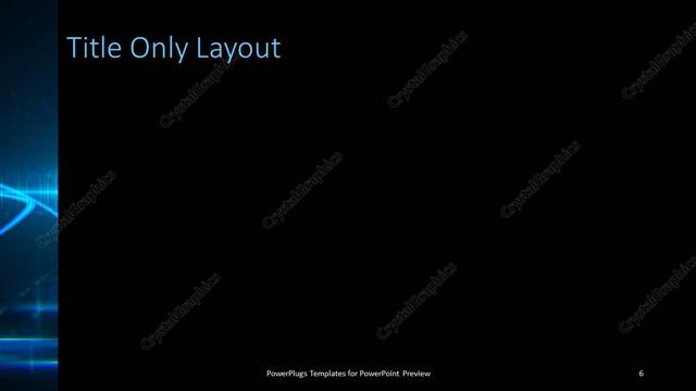 Title Only presentation slide layout