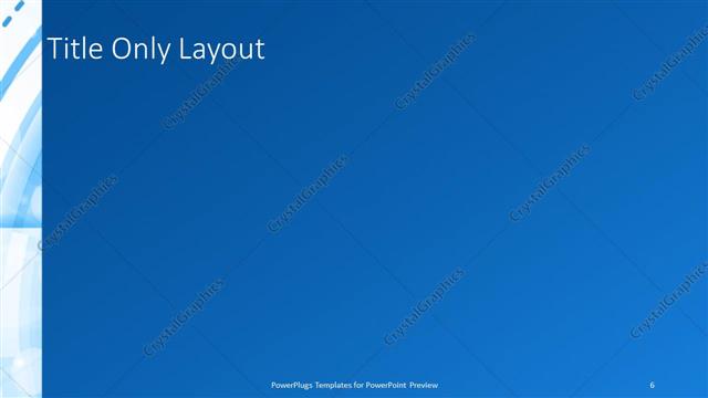 Title Only presentation slide layout