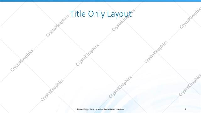 Title Only presentation slide layout
