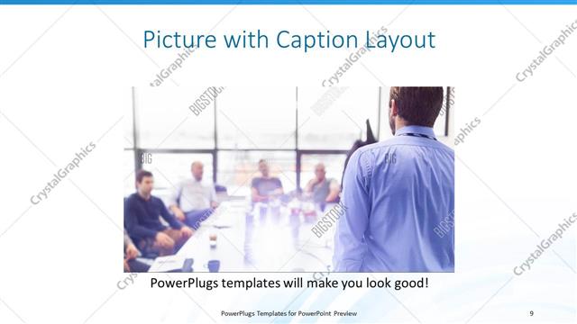 Picture with Caption presentation slide layout