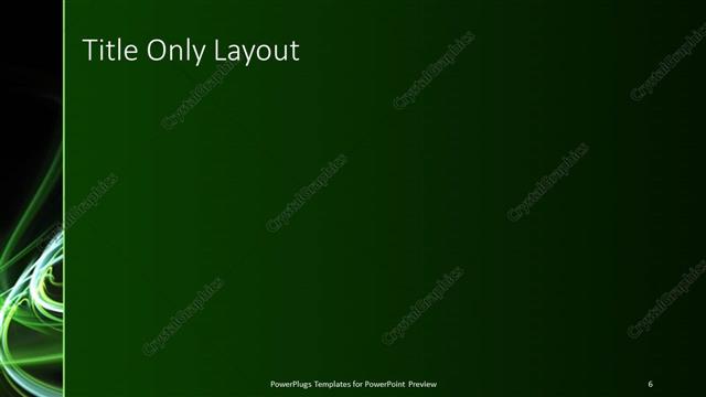 Title Only presentation slide layout