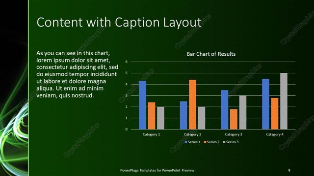 Content with Caption presentation slide layout