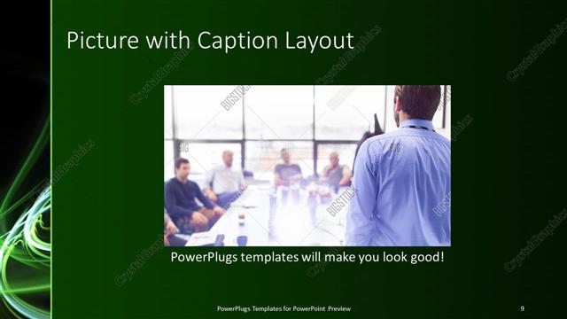 Picture with Caption presentation slide layout