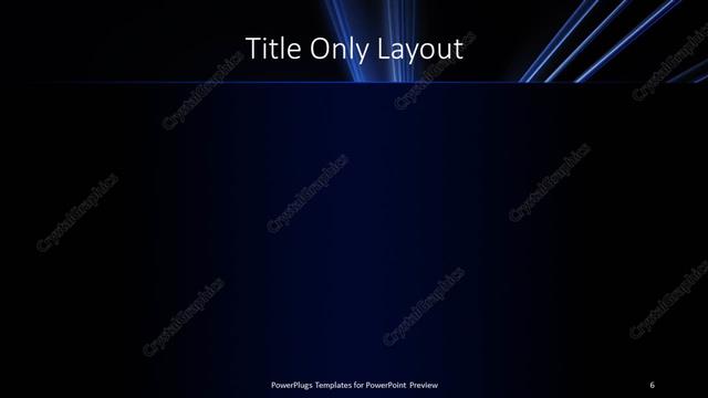 Title Only presentation slide layout