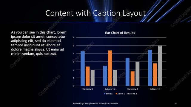 Content with Caption presentation slide layout