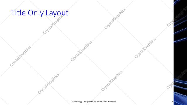 Title Only presentation slide layout