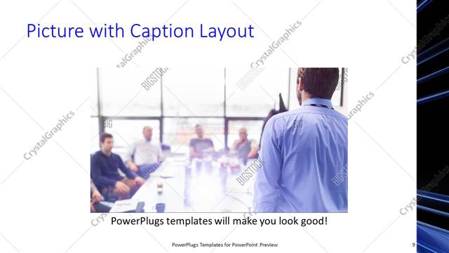 Picture with Caption presentation slide layout