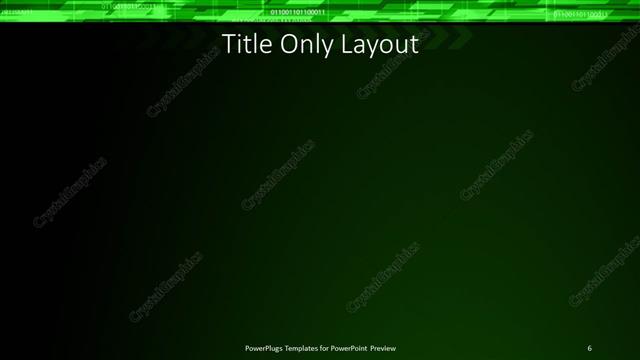 Title Only presentation slide layout