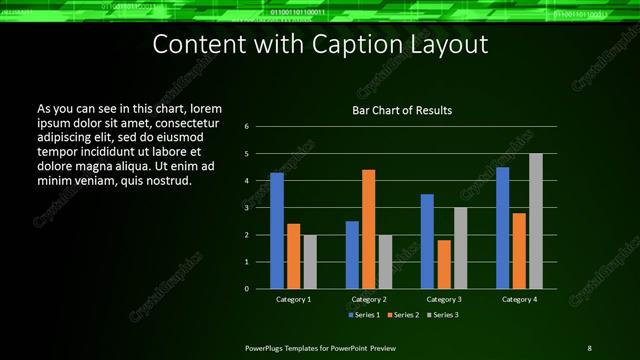 Content with Caption presentation slide layout