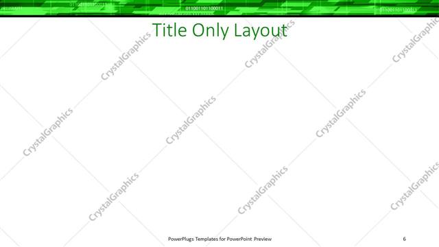 Title Only presentation slide layout