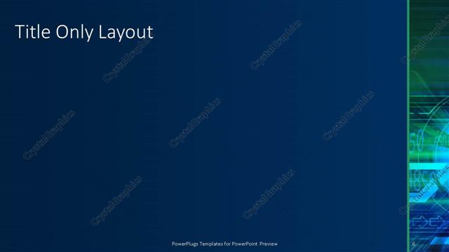 Title Only presentation slide layout