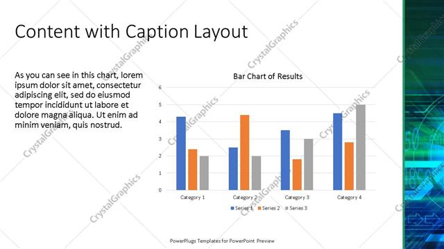 Content with Caption presentation slide layout