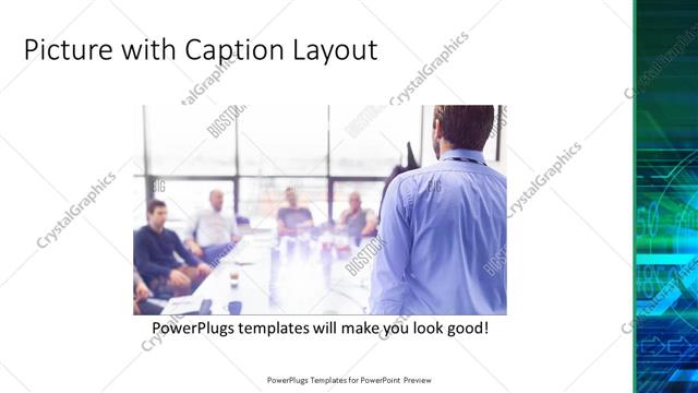 Picture with Caption presentation slide layout