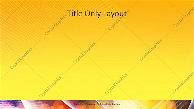 Title Only presentation slide layout