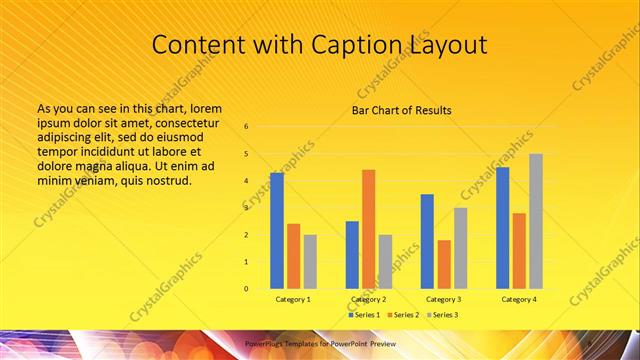 Content with Caption presentation slide layout