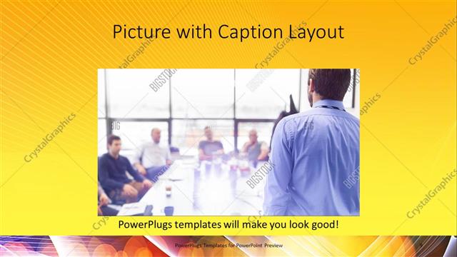 Picture with Caption presentation slide layout