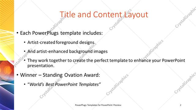 Title and Content presentation slide layout