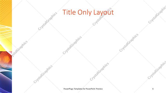 Title Only presentation slide layout