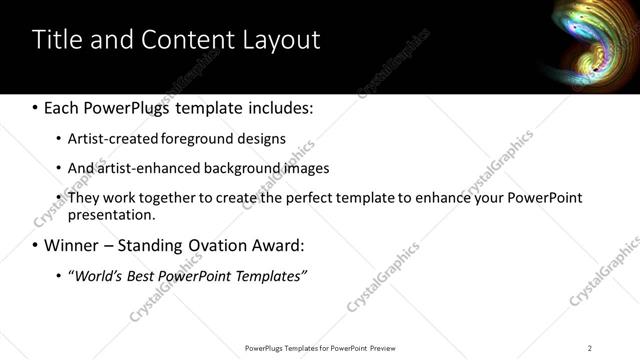Title and Content presentation slide layout