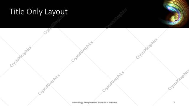 Title Only presentation slide layout