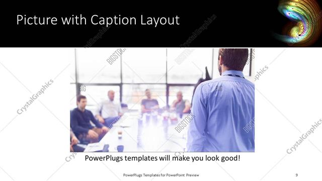 Picture with Caption presentation slide layout