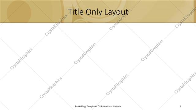 Title Only presentation slide layout