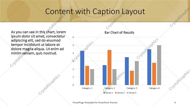 Content with Caption presentation slide layout
