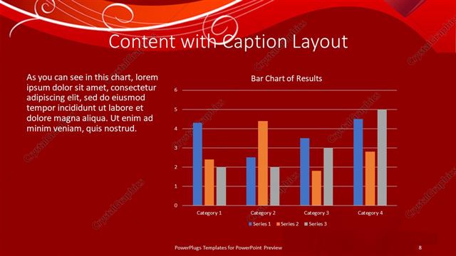 Content with Caption presentation slide layout