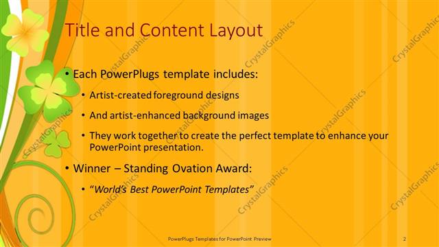 Title and Content presentation slide layout