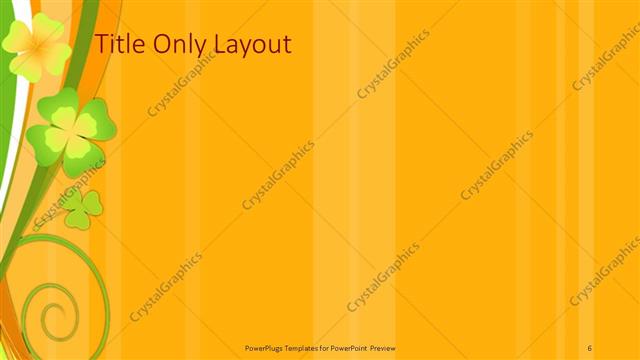 Title Only presentation slide layout