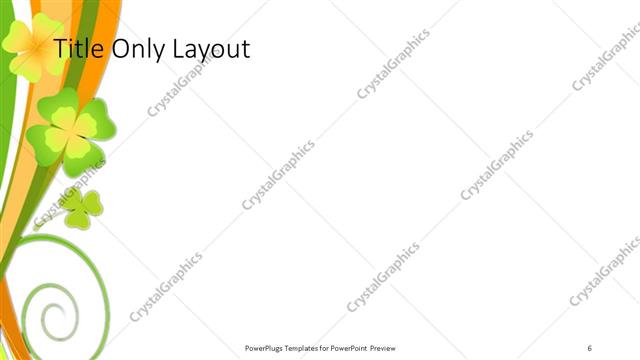 Title Only presentation slide layout