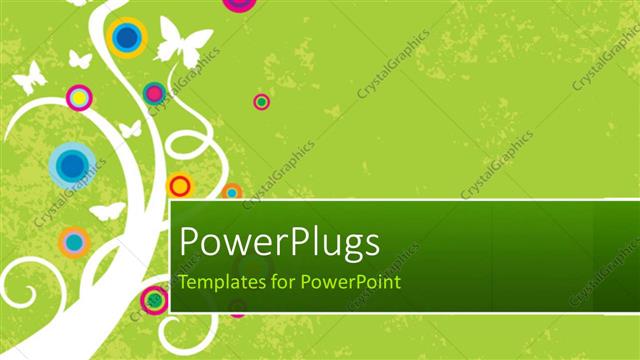  Presentation with floral abstract - Abstract vector floral shapes and butterflies