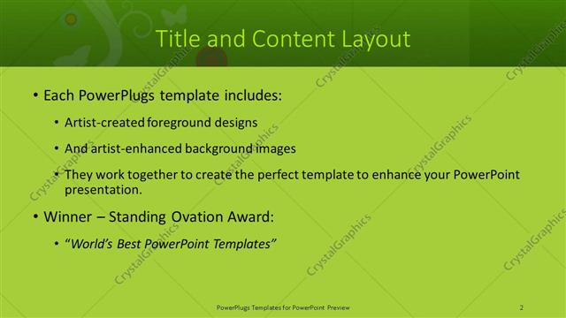 Title and Content presentation slide layout