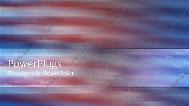  Presentation with america flag - Abstract view of American flag with swirling depiction of stars
