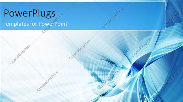  Presentation with blue lights - An abstract view of blue lines and bright lights