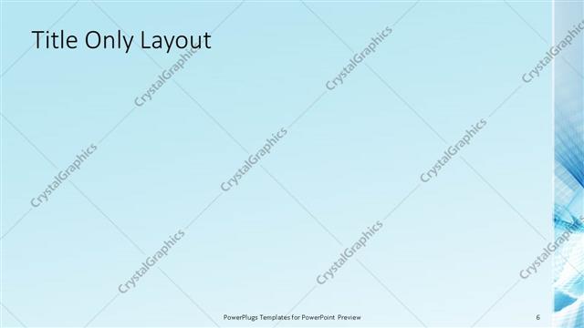 Title Only presentation slide layout