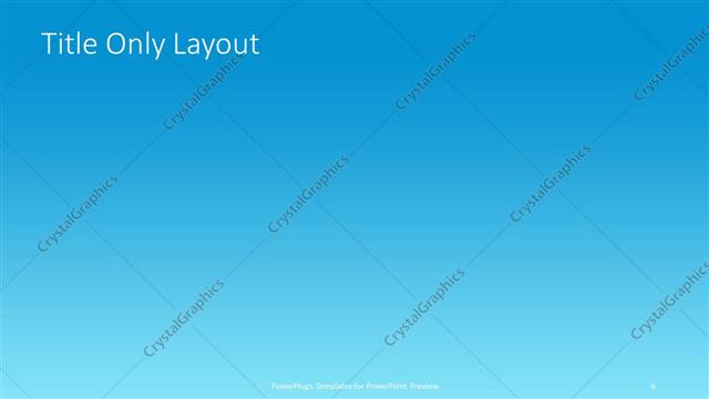 Title Only presentation slide layout