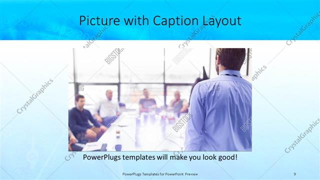 Picture with Caption presentation slide layout