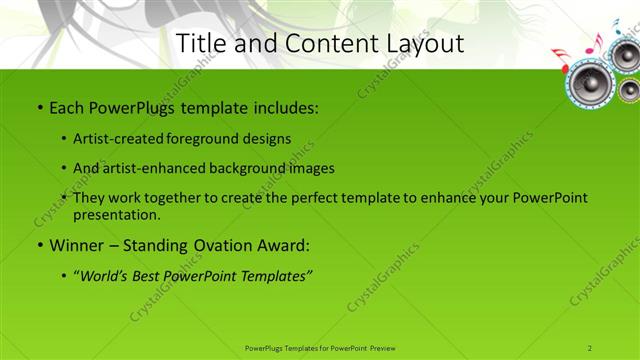 Title and Content presentation slide layout