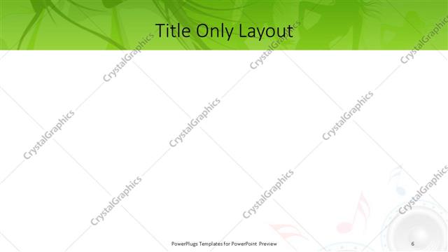 Title Only presentation slide layout