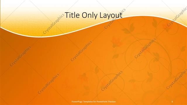 Title Only presentation slide layout
