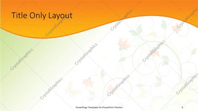 Title Only presentation slide layout