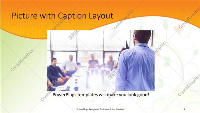 Picture with Caption presentation slide layout