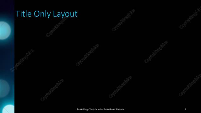 Title Only presentation slide layout