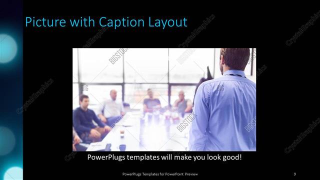 Picture with Caption presentation slide layout