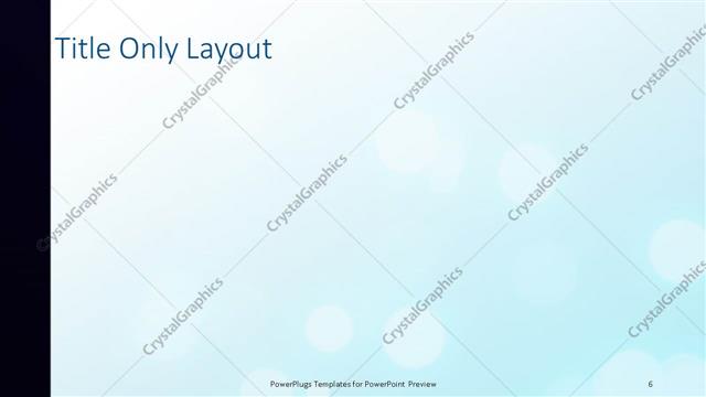 Title Only presentation slide layout