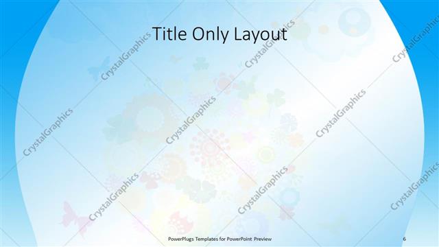 Title Only presentation slide layout