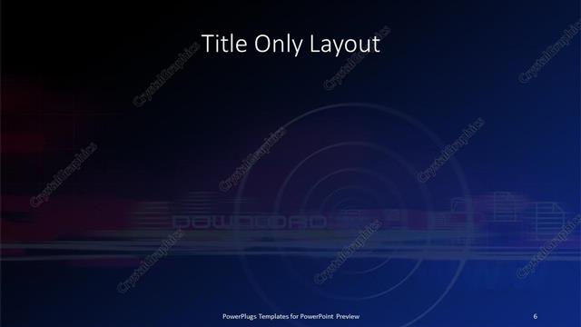 Title Only presentation slide layout