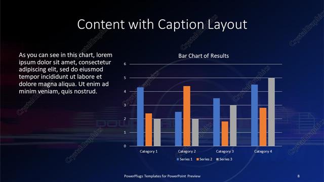 Content with Caption presentation slide layout