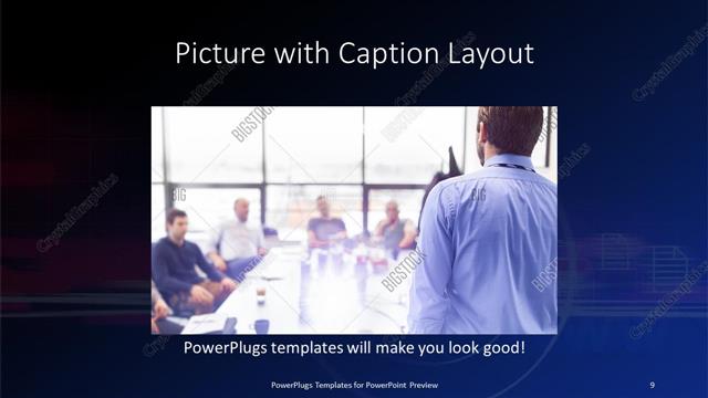 Picture with Caption presentation slide layout